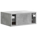 vidaXL Fali éjjeli szekrény Betonszürke 49 x 34,5 x 20 cm Szerelt Fa