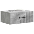vidaXL Fali éjjeli szekrény Betonszürke 49 x 34,5 x 20 cm Szerelt Fa