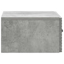 vidaXL Fali éjjeli szekrény Betonszürke 49 x 34,5 x 20 cm Szerelt Fa