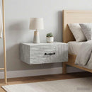 vidaXL Fali éjjeli szekrény 2 pcs Betonszürke 49 x 34,5 x 20 cm