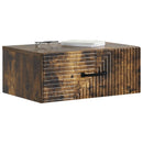 vidaXL Fali éjjeli szekrény 2 pcs Füstös Tölgy 49 x 34,5 x 20 cm