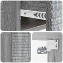 vidaXL Fali éjjeli szekrény 2 db Szürke Sonoma 49 x 34,5 x 20 cm