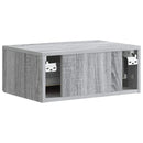 vidaXL Fali éjjeli szekrény 2 db Szürke Sonoma 49 x 34,5 x 20 cm