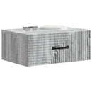 vidaXL Fali éjjeli szekrény 2 db Szürke Sonoma 49 x 34,5 x 20 cm