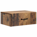 vidaXL Fali éjjeli szekrény Antik Fa 49 x 34,5 x 20 cm Szerelt Fa