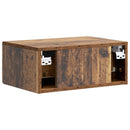 vidaXL Fali éjjeli szekrény Antik Fa 49 x 34,5 x 20 cm Szerelt Fa
