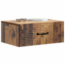 vidaXL Fali éjjeli szekrény fiókkal 2 pcs Antik Fa 49 x 34,5 x 20 cm