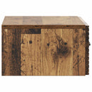 vidaXL Fali éjjeli szekrény fiókkal 2 pcs Antik Fa 49 x 34,5 x 20 cm