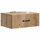 vidaXL Fali éjjeli szekrény 2 pcs Kézműves Tölgy 49 x 34,5 x 20 cm