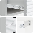 vidaXL Fali éjjeli szekrény 2 pcs Fehér 34,5 x 33 x 40 cm Szerelt Fa