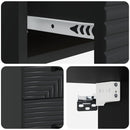 vidaXL Fali éjjeli szekrény 2 pcs Fekete 34,5 x 33 x 40 cm Szerelt Fa