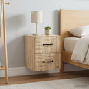 vidaXL Fali éjjeli szekrény 2 pcs Sonoma Tölgy 34,5 x 33 x 40 cm