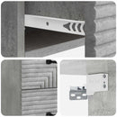 vidaXL Fali éjjeli szekrény 2 pcs Betonszürke 34,5 x 33 x 40 cm