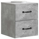 vidaXL Fali éjjeli szekrény 2 pcs Betonszürke 34,5 x 33 x 40 cm