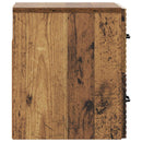 vidaXL Fali éjjeli szekrény 2 db Antik Fa 34,5 x 33 x 40 cm Szerelt Fa