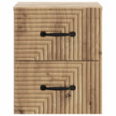 vidaXL Fali éjjeli szekrény 2 pcs Kézműves Tölgy 34,5 x 33 x 40 cm