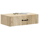 vidaXL Fali oldaltábla Sonoma Tölgy 59 x 34,5 x 17 cm Szerelt Fa