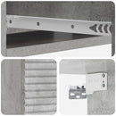 vidaXL Fali oldaltábla Betonszürke 59 x 34,5 x 17 cm Szerelt Fa