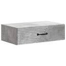 vidaXL Fali oldaltábla Betonszürke 59 x 34,5 x 17 cm Szerelt Fa