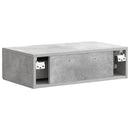 vidaXL Fali oldaltábla Betonszürke 59 x 34,5 x 17 cm Szerelt Fa
