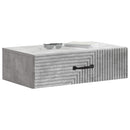 vidaXL Fali oldaltábla Betonszürke 59 x 34,5 x 17 cm Szerelt Fa