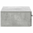vidaXL Fali oldaltábla Betonszürke 59 x 34,5 x 17 cm Szerelt Fa