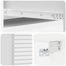 vidaXL Fali oldaltábla Magasfényű Fehér 59 x 34,5 x 17 cm Szerelt Fa