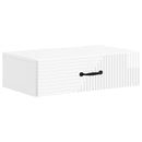vidaXL Fali oldaltábla Magasfényű Fehér 59 x 34,5 x 17 cm Szerelt Fa