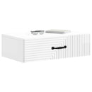 vidaXL Fali oldaltábla Magasfényű Fehér 59 x 34,5 x 17 cm Szerelt Fa