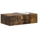 vidaXL Fali oldaltábla Füstös Tölgy 59 x 34,5 x 17 cm Szerelt Fa