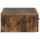 vidaXL Fali oldaltábla Füstös Tölgy 59 x 34,5 x 17 cm Szerelt Fa