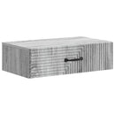 vidaXL Fali oldaltábla 59 x 34,5 x 17 cm Szerelt Fa Szürke Sonoma