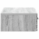 vidaXL Fali oldaltábla 59 x 34,5 x 17 cm Szerelt Fa Szürke Sonoma