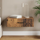 vidaXL Fali oldaltábla Antik Fa 59 x 34,5 x 17 cm Szerelt Fa