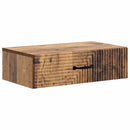 vidaXL Fali oldaltábla Antik Fa 59 x 34,5 x 17 cm Szerelt Fa