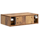 vidaXL Fali oldaltábla Antik Fa 59 x 34,5 x 17 cm Szerelt Fa