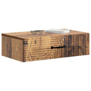 vidaXL Fali oldaltábla Antik Fa 59 x 34,5 x 17 cm Szerelt Fa