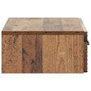 vidaXL Fali oldaltábla Antik Fa 59 x 34,5 x 17 cm Szerelt Fa
