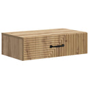 vidaXL Fali oldaltábla Kézműves Tölgy 59 x 34,5 x 17 cm Szerelt Fa