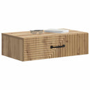 vidaXL Fali oldaltábla Kézműves Tölgy 59 x 34,5 x 17 cm Szerelt Fa