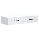 vidaXL Fali oldaltábla Fehér 87,5 x 34,5 x 17 cm Szerelt Fa