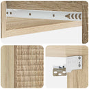 vidaXL Fali oldaltábla Sonoma Tölgy 87,5 x 34,5 x 17 cm Szerelt Fa