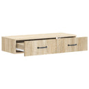 vidaXL Fali oldaltábla Sonoma Tölgy 87,5 x 34,5 x 17 cm Szerelt Fa