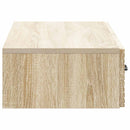 vidaXL Fali oldaltábla Sonoma Tölgy 87,5 x 34,5 x 17 cm Szerelt Fa