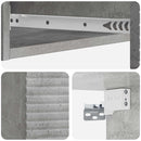 vidaXL Fali oldaltábla Betonszürke 87,5 x 34,5 x 17 cm Szerelt Fa
