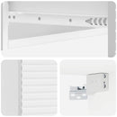 vidaXL Fali oldaltábla Magasfényű Fehér 87,5 x 34,5 x 17 cm Szerelt Fa
