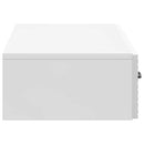 vidaXL Fali oldaltábla Magasfényű Fehér 87,5 x 34,5 x 17 cm Szerelt Fa