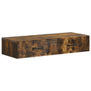 vidaXL Fali oldaltábla 87,5 x 34,5 x 17 cm Szerelt Fa Füstös Tölgy