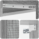 vidaXL Fali oldaltábla Szürke Sonoma 87,5 x 34,5 x 17 cm Szerelt Fa
