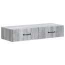 vidaXL Fali oldaltábla Szürke Sonoma 87,5 x 34,5 x 17 cm Szerelt Fa